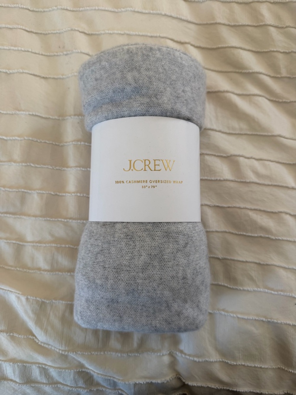 J. Crew Light Gray Cashmere Wrap